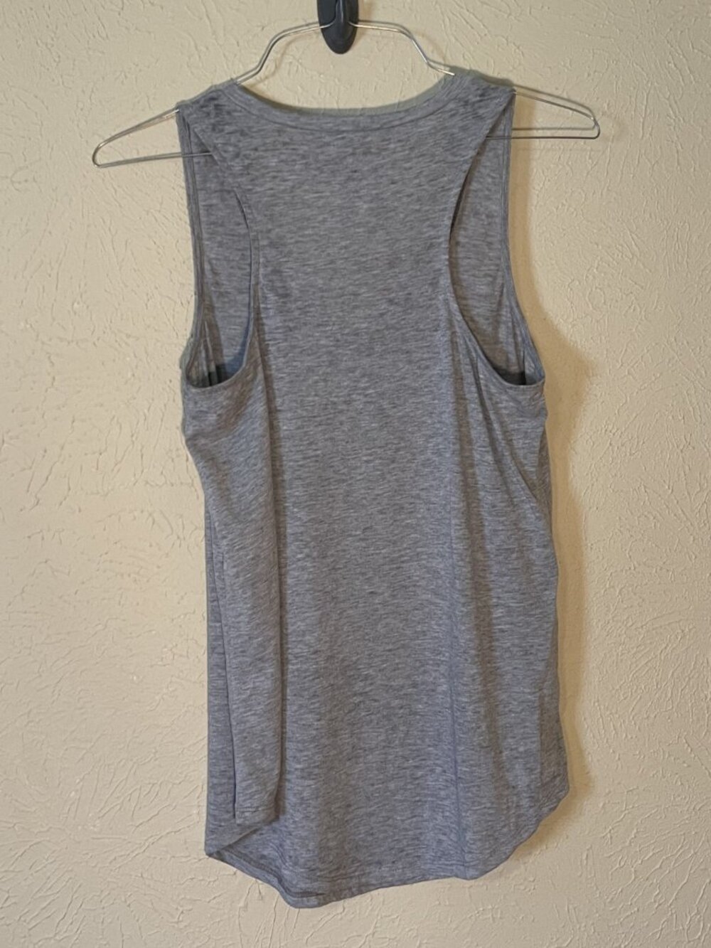 Z Supply Grey Burn out V-Neck Tank Top, Size Medium - Picture 3 of 3